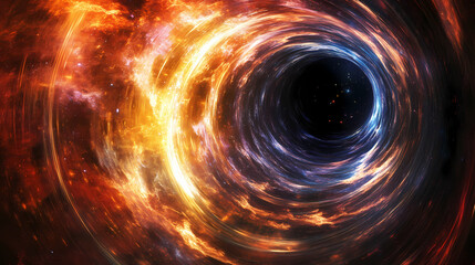 Obraz premium cosmic black hole