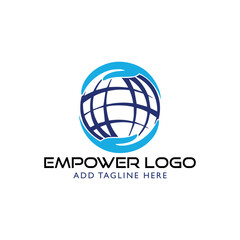 empowering logo design vector