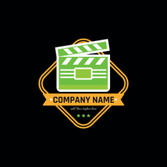 filming entertainment logo design vector