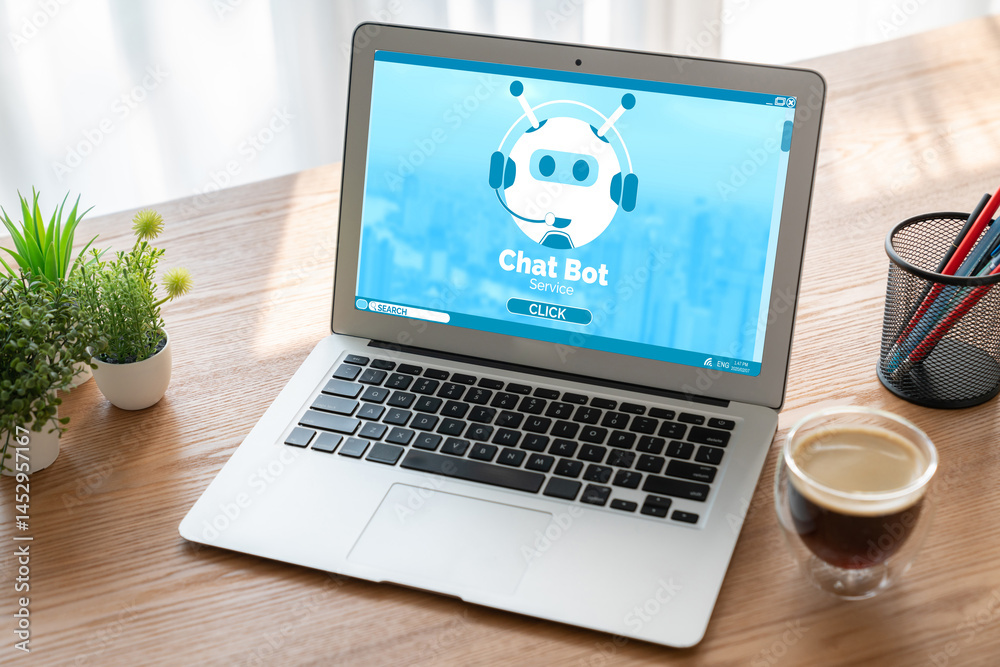 Poster chatbot software application for modish online business that automatically reply to customer questio