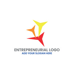 entrepreneurial logo design vector