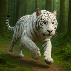 Obraz premium white bengal tiger