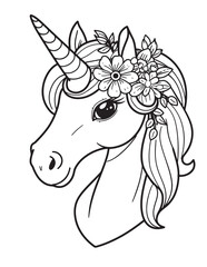 Cute Unicorn – Magical Fantasy Character for Kids and Decor