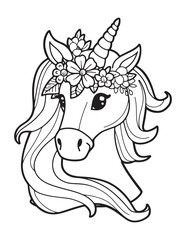 Cute Unicorn – Magical Fantasy Character for Kids and Decor