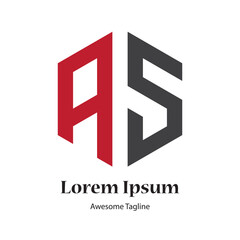 as letter creative logo design icon