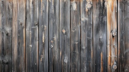 Naklejka premium Dark gray vertical wood plank background texture