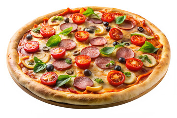 Realistic pizza image in PNG with no background ready for advertising layouts food-themed promotions and social media visuals milkyhexddway pizzas for creating advertising