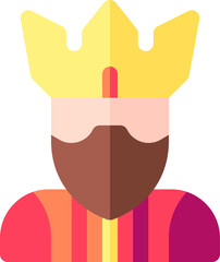 king illustration on a white background    