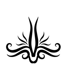 Abstract noir composition, in minimalistic style for backgrounds and designs