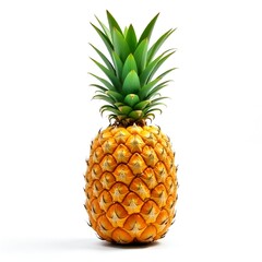 Fototapeta premium pineapple isolated on a transparent background.