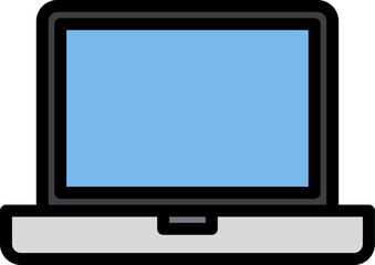 laptop illustration on a white background     