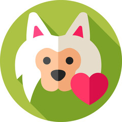 love illustration on a white background     