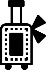 luggage illustration on a white background     