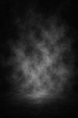 Fototapeta premium Dark Smoky Background Creates an Atmospheric Setting for Artistic Displays and Creative Projects
