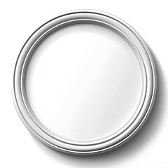 A Round Metallic Frame Surrounds a White Reflection Area