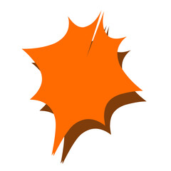 Vibrant orange burst against stark black backdrop showcasing energetic vector art