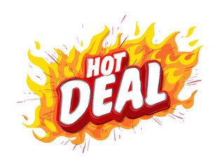 Exciting hot deal banner for promotions and special offers