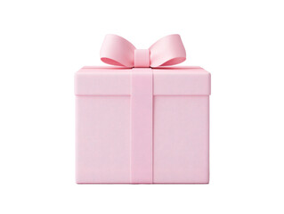 Pink gift box with ribbon for special occasions