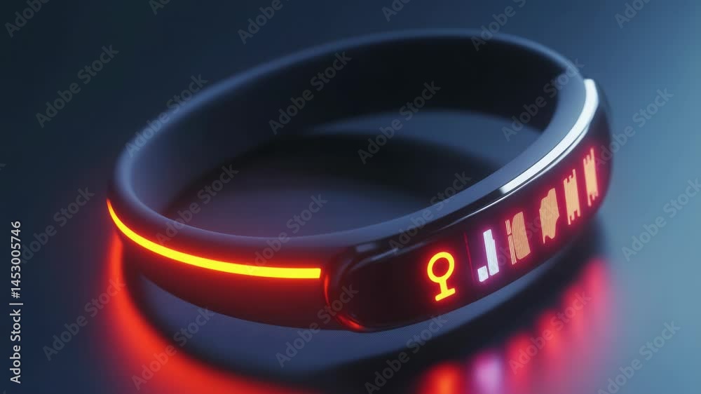 Poster Close-up of a wrist with a light source shining on it, suitable for use in scenes depicting mystery or suspense