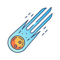 Discover the beauty of a comet illustration a celestial wonder for space exploration enthusiasts