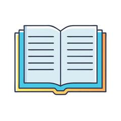 Open book reading education literature library study knowledge learning textbook paper document