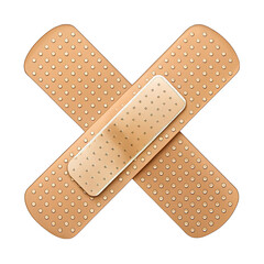 adhesive bandage on white background