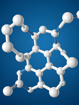 Guanfacine ADHD drug molecule.