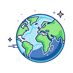 Globe earth illustration world map geography travel planet earth graphic design vector art