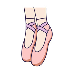 Ballet shoes dance ballerina pointe shoes ballet dancer dance shoes ballet slippers dancewear footwear © IsratJahan