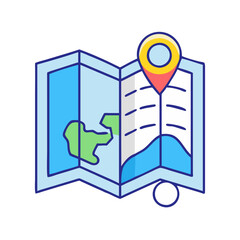 Explore map location pin travel destination gps navigation guide route tourism journey trip plan