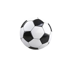 Fototapeta premium Soccer Ball: A classic soccer ball isolated on a clean, emphasizing the ball's iconic design and the passion it ignites in the world of sports.