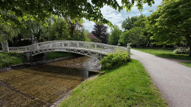Views of Baden-Baden in summer. Germany. Lichtentaler Allee.