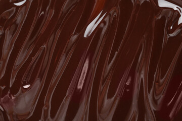 Sweet hot chocolate as background, closeup