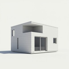 house on white background