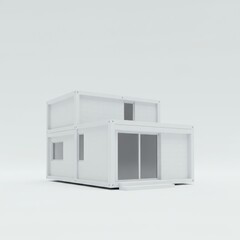 house on white background