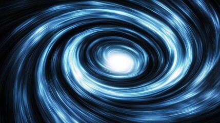 Fototapeta premium Abstract swirling blue vortex