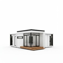house on white background