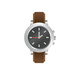 Vector isolated wristwatch icon. Wristwatch emoji