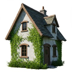 Obraz premium house on a white background