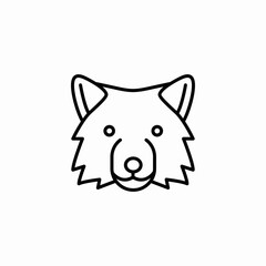 arctic fox icon sign vector