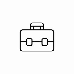 briefcase business icon sign vector