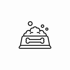 dog food icon sign vector