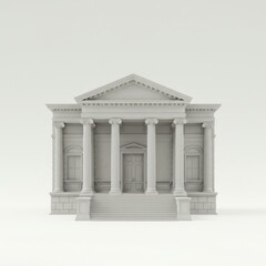 house on a white background