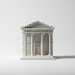 Obraz premium house on a white background