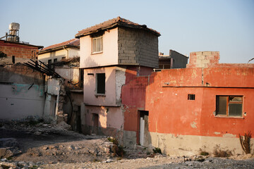 Damaged building in Antakya, Hatay after 6 February 2023 Earthquakes