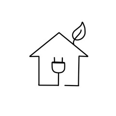 zero-energy building icon