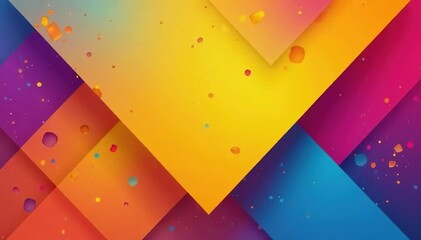 Geometric abstract shapes, vibrant color block design, contemporary, modern