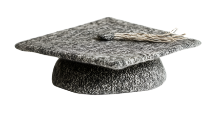 Graduation Cap in Knitted Texture A Symbol of Academic Achievement and Celebration
