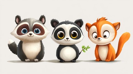 Fototapeta premium Cute animal illustration (11)