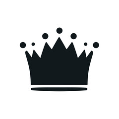Crown vector king icon. Princess queen simple crown icon shape